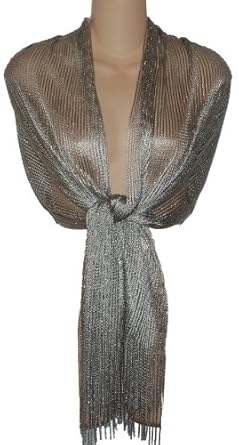 silver evening wraps and shawls
