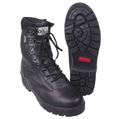 Outdoor Security-Boots LEDER 9-Loch schwarz 37 - 48