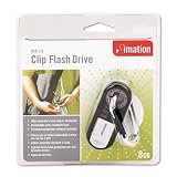 IMN26657 – Imation 8GB USB 2.0 Clip Flash Drive w/Carabiner-Style Clip Rubberized Shell