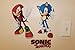 Sonic the Hedgehog Tails, Knuckles, and Shadow Removable Wall Stickers Set
