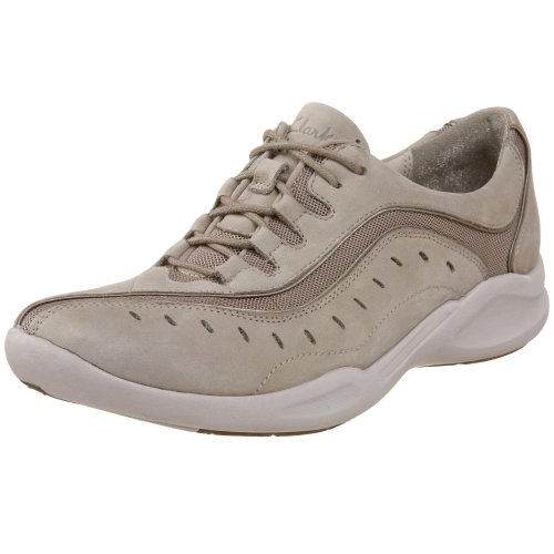 Clarks Women's Wave.Wheel Sneaker,Stone,8 M US
