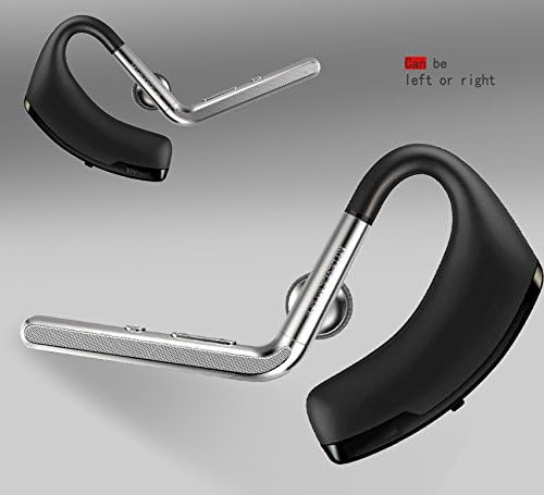 Bluetooth Headset,ARKEY remaxt-5 Wireless Bluetooth 4.1 HD Stereo Headphones/earbuds/ Earpieces with Microphone - noise cancelling Hands Free for IOS,Android cell phone (Metal Gray)