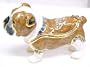 Bejeweled English Bulldog Hinged Trinket Box Jewelry