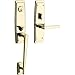 Baldwin 85396.LENT Palm Springs Left Handed Single Cylinder Keyed Entry One Piec, Non-Lacquered Brass