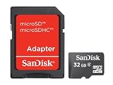Produkt-Bild: SanDisk Micro SDHC 32GB Class 4 Speicherkarte (inkl. microSD zu SD Adapter)