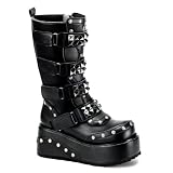 3 1/4 Wedge Boots MENS SIZING Calf Boots Studs Pyramid Studs Hardware Gothic Boots