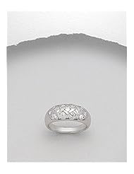 CZ Ring In 92.5 Sterling Silver