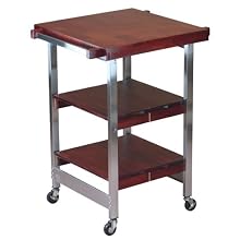 Oasis Concepts Stainless Steel/Wood Folding Versatile Bbq Island, Cherry
