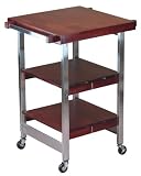 Oasis Concepts Stainless Steel/Wood Folding Versatile Bbq Island, Cherry
