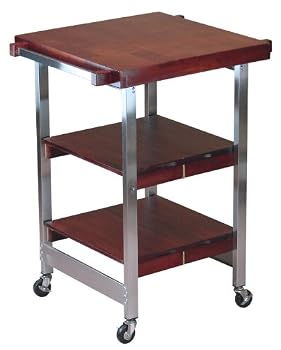 Oasis Concepts Stainless Steel/Wood Folding Versatile Bbq Island, Cherry