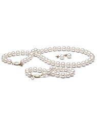 7.5-8.0 mm White "Freshadama" Freshwater Pearl Set