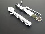 2 PC PIECE CHROME BUTTERFLY CAN TIN OPENER SET