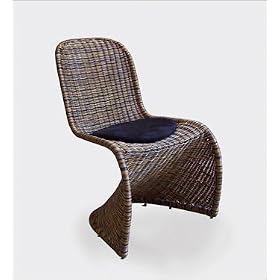 Euro Style 01126 Louisa Chair Natural Rattan 4 Pack by Bar Stools