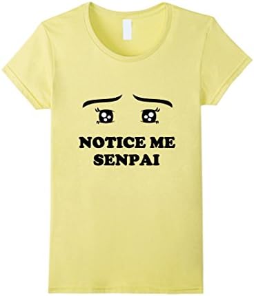 Women's Notice Me Senpai Anime Eyes Kawaii Manga Style Large Lemon