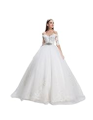 A-line Floor Length Off the Shoulder Lace-Up  Dress