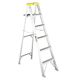 #428 Aluminum Step Ladder, 8 Foot, ANSI Type II DAD42808