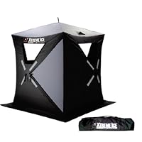Ap Outdoors Xtreme Ice Xi3 Thermal 3-4 Person Thermal Hub Style Pop-Up Ice Fishing Shelter (6 X 6-Feet )