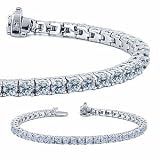 21.00ct F-VS1 Diamond Line Bracelet with Platinum