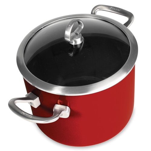 Chantal Copper Fusion 5 Quart Stock Pot, Red