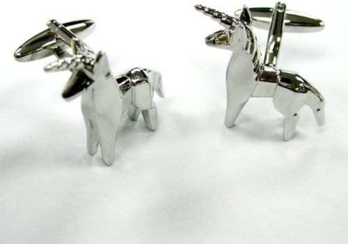 Tailor B 3D Silver Unicorn Cufflinks Legend Cuff Links Gemelos