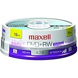 Maxell Rewritable DVD+RW (15-Pack)
