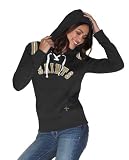 NFL Women's New Orleans Saints Lace Up Hoody (Black, Small)