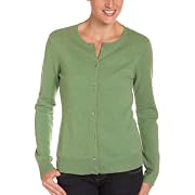 Red Moon Women's 100% Cashmere Long Sleeve Cardigan Sweater