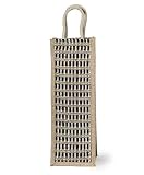 Review Grehom  / Grehom Gift Bag - Wine; Beautiful Jute Bag; Ideal for a Wine Bottle; Made of eco-friendly Hessian; Size 36x13cm