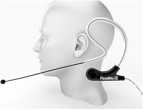 SpeechWare FLEXYMIKE-SINGLE-CARDIOD Single Ear Lightweight, Flexible and Comfy Headband Microphone
