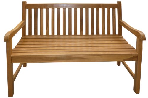 Gartenbank Teakholzbank Modell Calais 3-Sitzer Sitzbank Holzbank Parkbank Massivholz