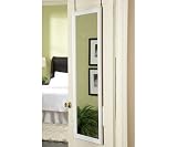 RUSH 500140 XL Hanging Door Mirror- White- 53 inch H x 19.5 inch W