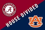 Auburn University and University of Alabama - House Divided Indoor/Outdoor Floormat