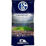 Produkt-Bild: FC Schalke 04 Duschtuch - Badetuch - Velourstuch- Strandtuch - Model: Arena