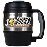 NHL Anaheim Ducks 52-Ounce Stainless Steel Macho Travel Mug with Bottle Opener