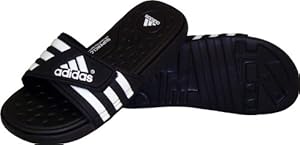 adidas Men's Adissage Uf+ Sandal,Black/White/Black,11 D(M) US