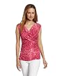 Chaus Womens Criss-cross Crocodile Top