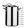 Premier Housewares Pentola per cuocere a vapore asparagi / verdure in acciaio INOX