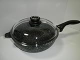 ルール健康フライパン 24cm x 7.5cm 深鍋　パイレクッス耐熱ガラス蓋付き　EN-324DGi　IH＆直火兼用（GSWモデル）