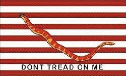 1st Navy Jack - Don't tread on me Flag - 3ft x 5ft Superknit Polyester