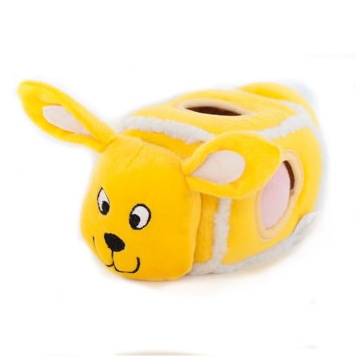 ZippyPaws HideanEgg Burrow Interactive Squeaky Plush Dog Toy with 3