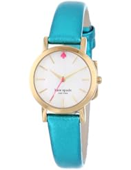 kate spade new york Womens 1YRU0274 Turquoise Metallic Metro Mini Watch