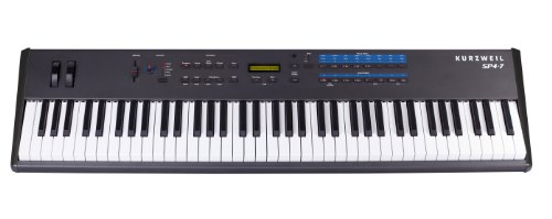 Kurzweil SP4-7 76 Note Digital Stage Piano Semi Weighted Keys 128 Programs 64 Split Polyphony Split Layer Setup Mode 24 Bit DSP Technology Black