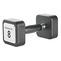 Reebok Square Chrome Dumbbell with Rubber Coating - 8 lbs.