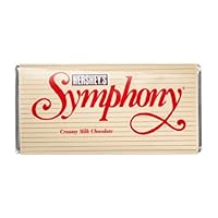 Hershey's Symphony Creamy Milk Chocolate Almonds and Toffee Chips, 6.8-Ounce Bars (Pack of 12)