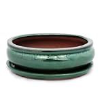Bonsai-Schale mit Unterteller, oval,...