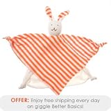 giggle Better Basics Striped Blanket Friend (Organic Cotton) (Orange)