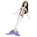 Barbie Sparkle Lights Mermaid Brunette Doll