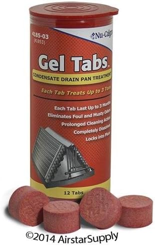 2-Pack • Nu-Calgon® Gel Tabs Pan Treatment • 3 Ton Gel Tablets / 12 Tablets Per Jar