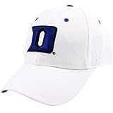 NCAA Zephyr Duke Blue Devils White DH Fitted Hat (7 3/8)