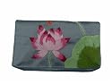 Handbag Heaven Silver Grey Silk, Embroidered Purse, Small Clutch or Handbag Makeup Bag - FREE P&P